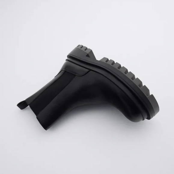 ZARA LEATHER BOOTS - Picture 6 of 9